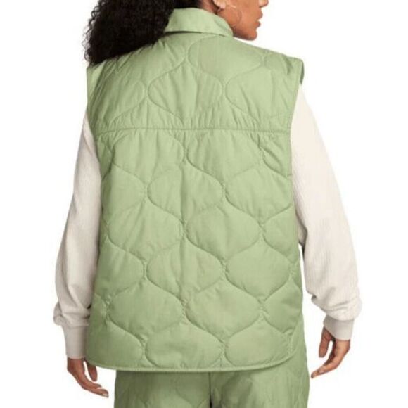 Nike Sportswear FB8737-386 Women's Sz XS Green Essentials Quilted Vest - Picture 12 of 12